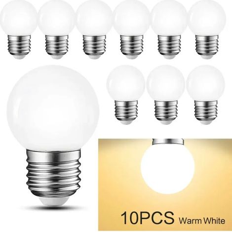Pack of 10 E27 3W High Brightness 220V LED Bulbs for Indoor Lighting - AquaForge (1/5)