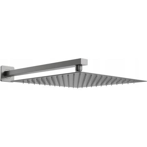 Mexen Slim Regenduschkopf 25 x 25 cm mit Duscharm, Graphit - 79125112-66 (1/3)