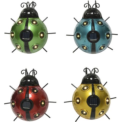 Lumière Solaire Coccinelle Lumineo éclairage Décoratif Solaire Extérieur En Forme De Coccinelle. - Lumineo