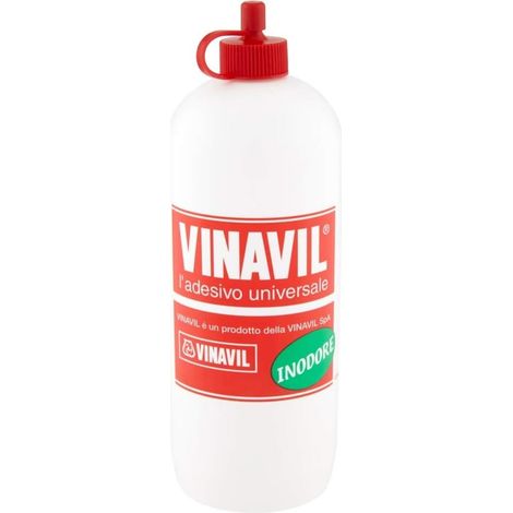 Vinavil 250 gr inodore Colla Vinilica originale Carta Cartone Legno Stoffa cuoio pelle (1/2)