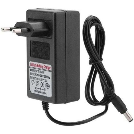 Adaptateur Secteur 16.8V 2A Chargeur Batterie Lithium-Ion Sécurité UE 100-240V AC DC (1/4)