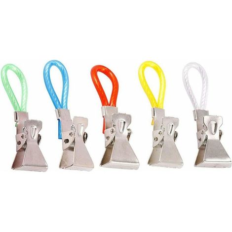 DEESSE SHOP - Lot de pinces à vaisselle, pinces à vaisselle cintres crochet pour maison cuisine salle de bain placards serviettes suspendues (1/5)