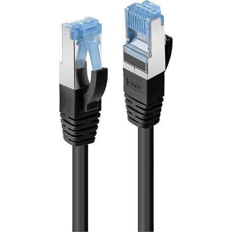 LINDY 47419 RJ45 Câble réseau, câble patch CAT 6a S/FTP 15.00 m noir 1 pc(s) (1/4)