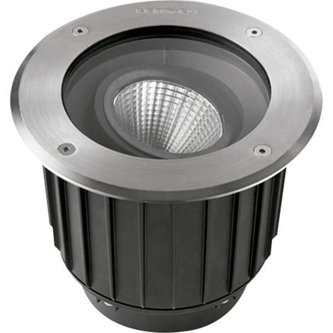 Leds-C4 Gea - Acier inoxydable encastré au sol extérieur à LED poli 22.3cm 2815lm 2700K IP67 (1/2)