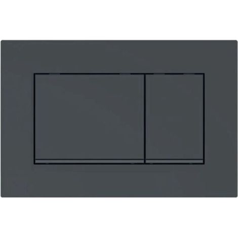 Pour Geberit Sigma30 - Plaque de commande Sigma30, noir mat (1/2)
