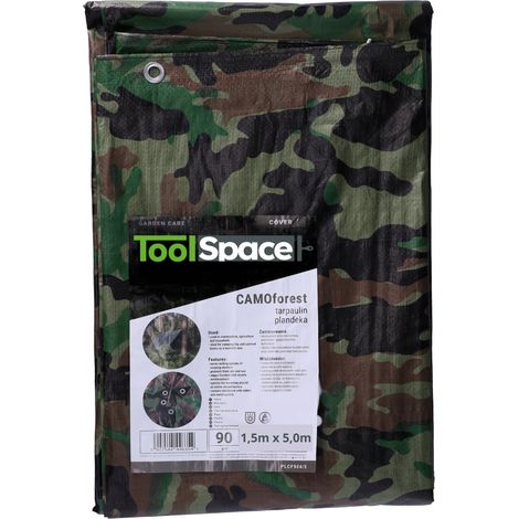 TELONE MIMETICO MILITARE mimetico 1,5x5 m 90 g Telo da campeggio super resistente (1/5)
