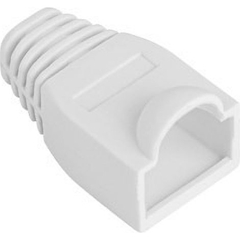 Copri-connettore RJ45, confezione da 100 pezzi, colore bianco. (1/4)