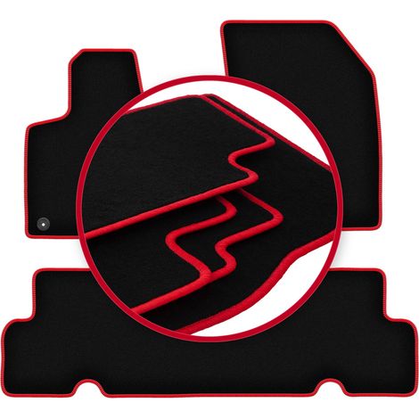 Alfombrillas CARLUX-RED para Citroën C4 Spacetourer monovolumen (2013-2018)