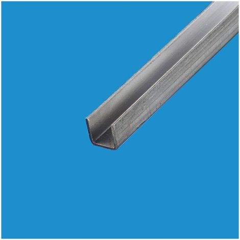 Commentfer – Profilé en U acier 30 x 30 mm – épaisseur 2 mm – Longueur 0.5 m – Acier laminé formé à froid – Pour constructions industrielles