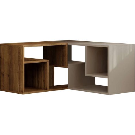 Mobile TV modulare in legno "Glis" - 145 x 35 x 44 cm - Beige