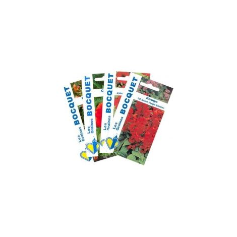 Lot de Fleurs Rouges (4 sachets de graines à semer) - 5,1g