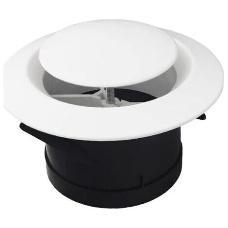 Pair Couvercle pour conduits de ventilation, diffuseur de plafond, soupape d'alimentation d'échappement, prise d'air anémosté, couvercle pour tuyau de ventilation, 100 mm
