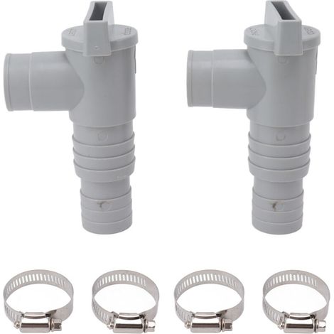 Vanne d'arrêt de piscine en PVC, Installation Simple, remplacement de vannes à piston pour tuyau de 32mm connecté à (1/5)