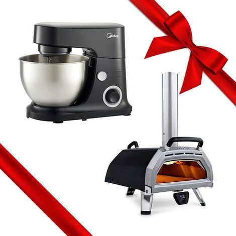 Forno per Pizza Portatile Multicombustibile Ooni Karu 16 + Impastatrice Midea (1/5)