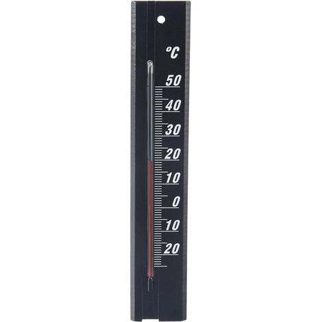 Termometro universale in legno, nero, 20 cm (1/5)