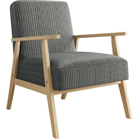 Sillón Clovis 100, Poso 22, 76x59x67cm, Tapiz, Patas: Madera, 0