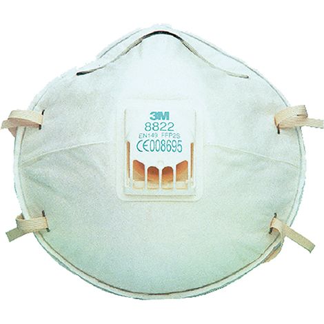 MASCHERA RESPIRATORIA SERIE 8000 CLASSIC CON VALVO 8822 FF P2- 10 pezzi  - 3M