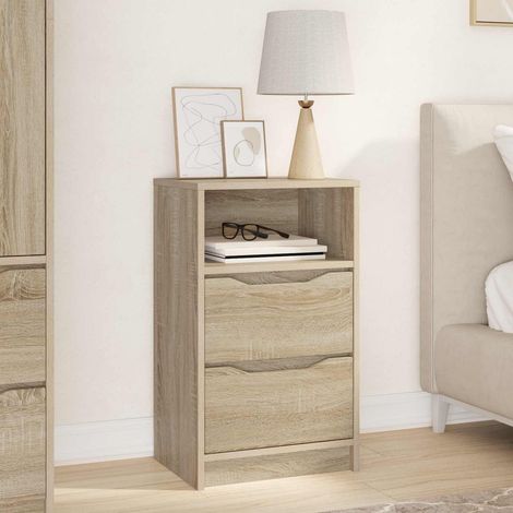 vidaXL Mesita de Noche Roble Sonoma 40 x 30 x 67 cm (1/5)