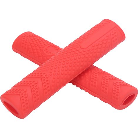Silikon-Antirutsch-Bremsgriffhülle, universeller Handbremshebel-Schutzbezug für Fahrräder (Rot) (1/5)