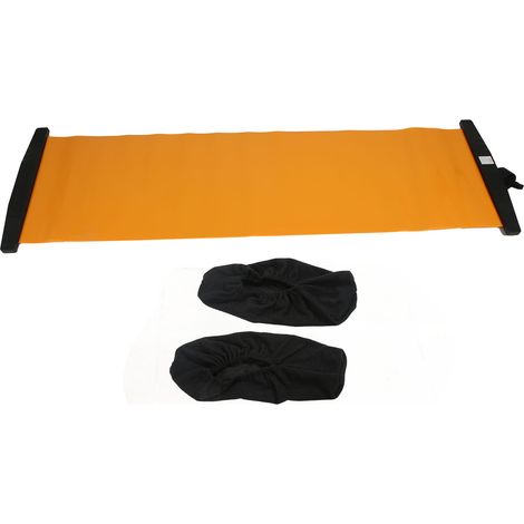 Planche de glisse antidérapante avec couvre-chaussures pour entraînement d'équilibre ski patin orange (1/5)