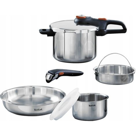 TEFAL Ingenio Emotion 6-teiliges Set - Schnellkochtopf 6 l