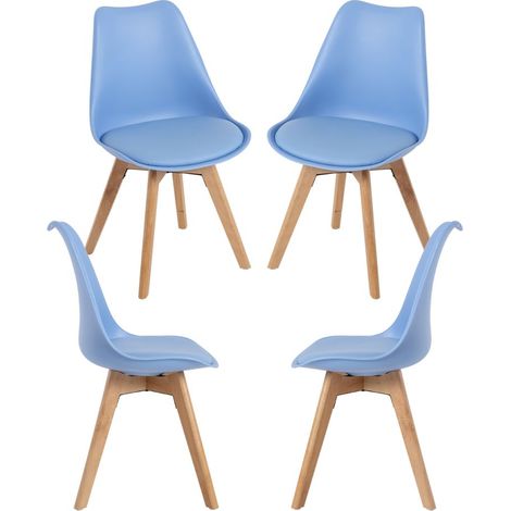 Packs Sillas Comedor - Pack 4 Sillas Synk Basic - Azul claro