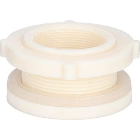 Adaptateur de raccord de réservoir de cloison ABS pour tour d'eau de 2 pouces, pour réservoirs de poissons, étang à seau (1/5)