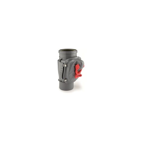 Airfit Rückstauverschluss, DN 160, PP, für senkrechte Montage, Grau, 58160RKS