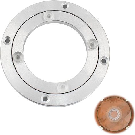 Aluminium Alloy Turntable 120 mm, Rotating Turntable for Table Furniture Presentation Kitchen Exhibition Durable and Sturdy (1/5)