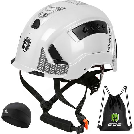 Casque industriel pour adulte Casque de chantier ABS Certification EN12492 Réussi EN397 Absorption des chocs et test de résistance à la pénétration avec protection multiple (1/5)