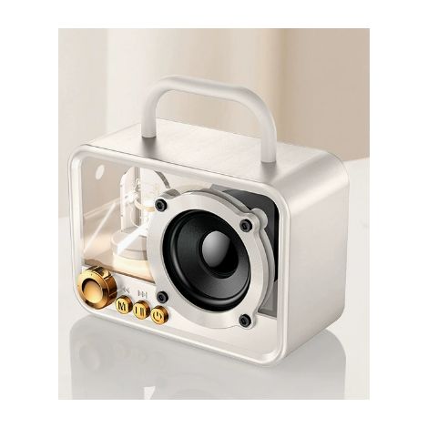 Altoparlante Bluetooth portatile con illuminazione RGB - Mini altoparlante wireless con audio stereo e bassi profondi e potenti, design compatto per casa, ufficio e esterni (1/5)