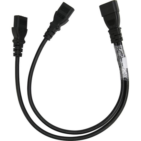 Câble d'adaptateur Y C14 vers double 5-15R C13 pour serveur UPS, moniteur PC, imprimante (1/5)