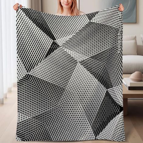 Couverture de lit en polaire, jeté doux et chaud idéal pour le printemps, légère et luxueuse en microfibre de polyester, décoration intérieure, ajout élégant à la décoration intérieure, cadeau attenti (1/4)