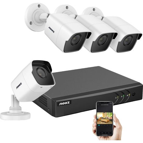 Système de sécurité vidéo, résolution 5MP, surveillance à distance, R4BG, 1T (1/2)