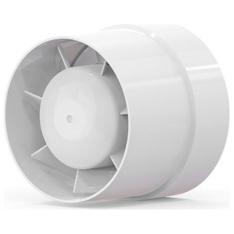 royaluxe-Ventilateur extracteur d'air 100mm – Débit 130 m³/h – Consommation 12W – Niveau sonore 34 à 40 dB – Plastique ABS résistant aux UV