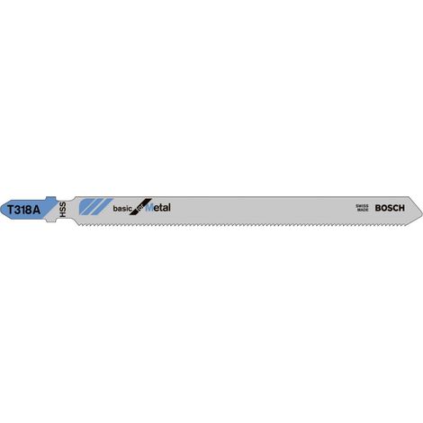 Lame de scie sauteuse 5 lames T 318 A Bosch