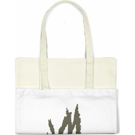 Sac shopping tote bag coton Bonamaison 48 x 55 cm - anse longue épaule, réutilisable et lavable (1/4)