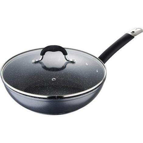 WOK Ø28x8,0cm CON TAPA ALUMINIO FORJADO HOME EDITION BGMP-3289-BK MASTERPRO