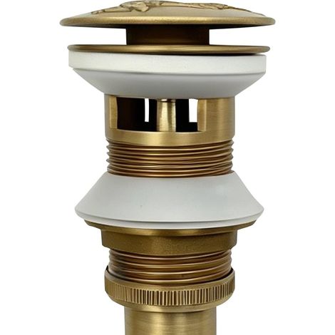 Bouchon pop-up, Ø6,5 cm, 3 cm, laiton, pour lavabo et vasque (1/5)