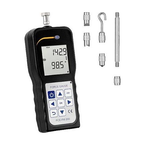 PCE Instruments PCE-FM 200 dinamómetro negro preciso