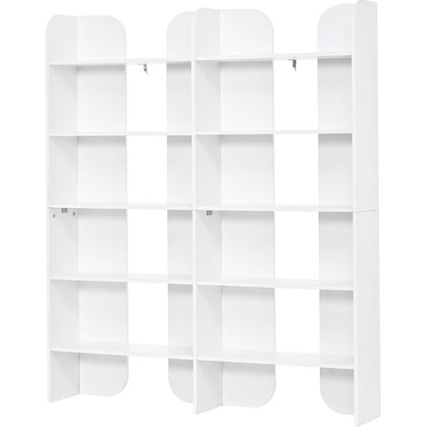 Libreria a 5 ripiani bianca 160 x 135 x 25 cm MODENUIT (1/5)