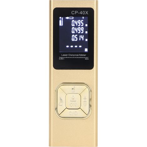 Mini télémètre laser électronique portable de haute précision, instrument de mesure infrarouge en alliage d'aluminium, règle laser, puissance laser 1mW, CP-40X, distance de mesure ≤40 mètres. (1/5)