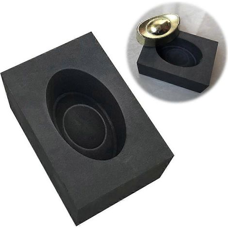 Form für Silber- und Goldbarren, Graphittiegelform, Form zum Schmelzen von Gold und Silber (1/4)