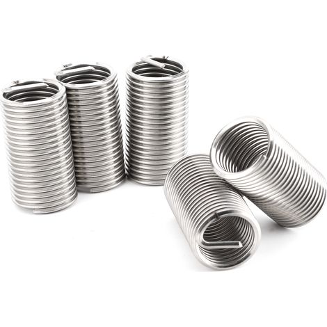 Kit 5 pièces Insert Fileté M24x3x3D Acier Inoxydable Douille Hélicoïdale de Protection Réparation de Vis (1/5)