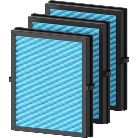 Lot de 3 filtres de rechange pour purificateur d'air MK04 MG04JH, filtre HEPA H13, par rapport à la pièce MK04LX (1/5)