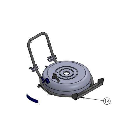 Scocca piatto nudo chassis per rasaerba tosaerba GRIN HM53A