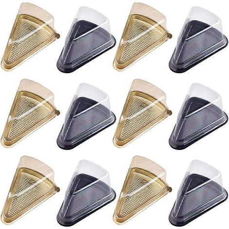 40 présentoirs à cupcakes à étages, boîtes de pâtisserie transparentes en plastique, contenants pour gâteaux et sandwichs-14X10X6cm