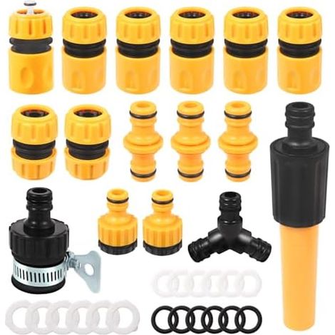 raccord Schlauchverbinder Gartenschlauch 1/2 Zoll Gardena set 16 pièces Schlauchanschluss 1/2 Zoll Gardena (1/5)