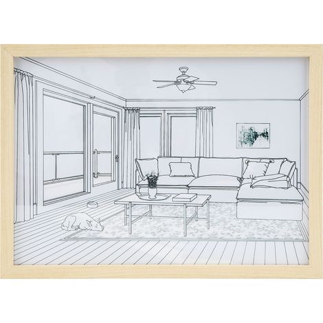Cadre Photo Lumineux LED Décoration Murale 3 Couleurs Bois Acrylique 21x29.7cm Lampe d'Ambiance USB Design Moderne Minimaliste (1/5)