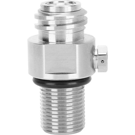 M18x1.5 TR21-4 Fil Métallique CO2 Soda Cylindre Adaptateur Valve Accessoire pour Homebrewing Argent (1/5)